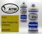 Preview: Ford, Dark Prairie Tan (Interior), M4265K: 400ml Sprühdose + 400ml Klarlack - Set, von ATW Autoteile West.